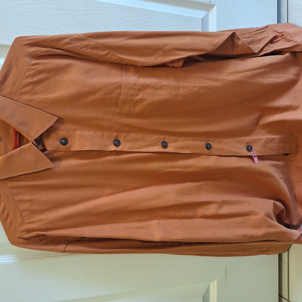 Orange Button-Up Shirt